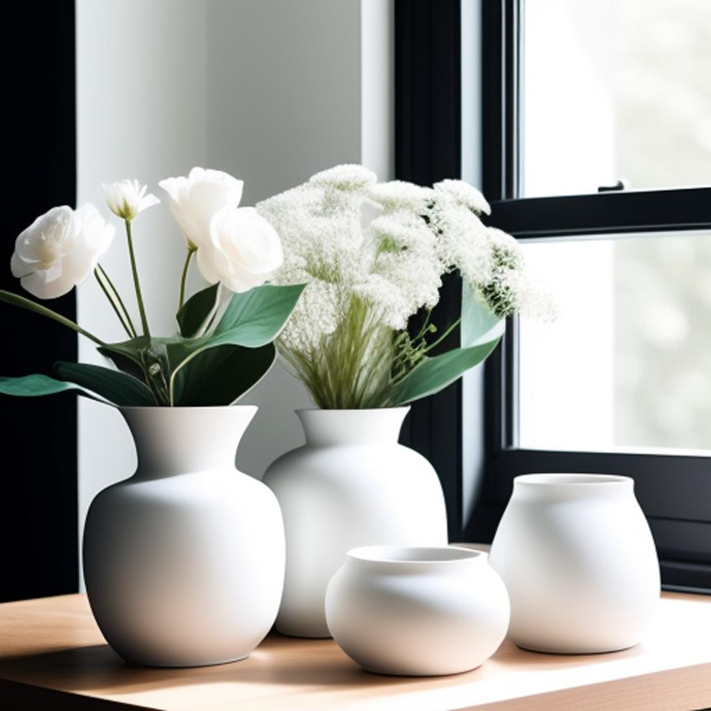 “Minimalist flower arrangement, sleek by @ai_generated