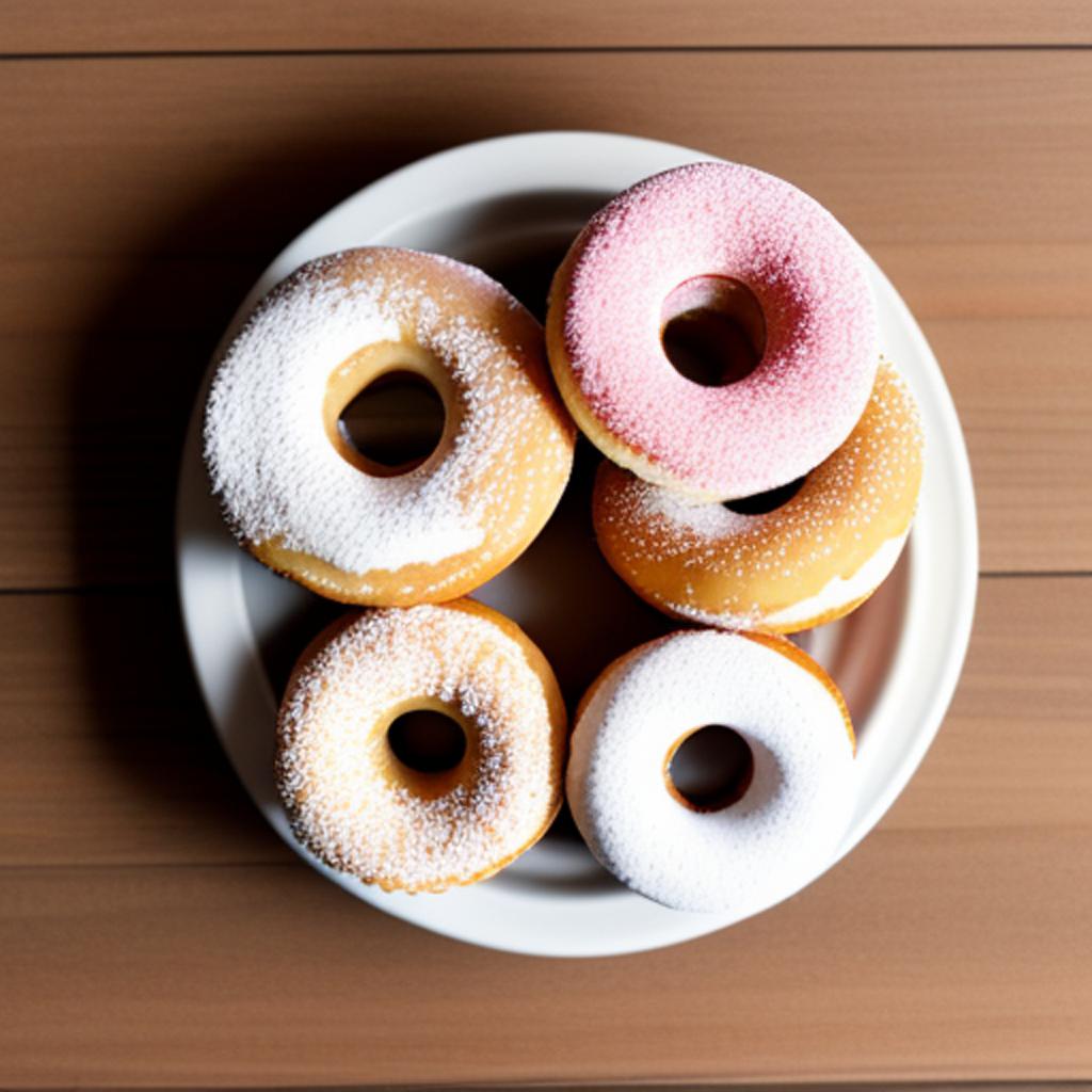 Donuts, mini cake donuts by @ai_generated