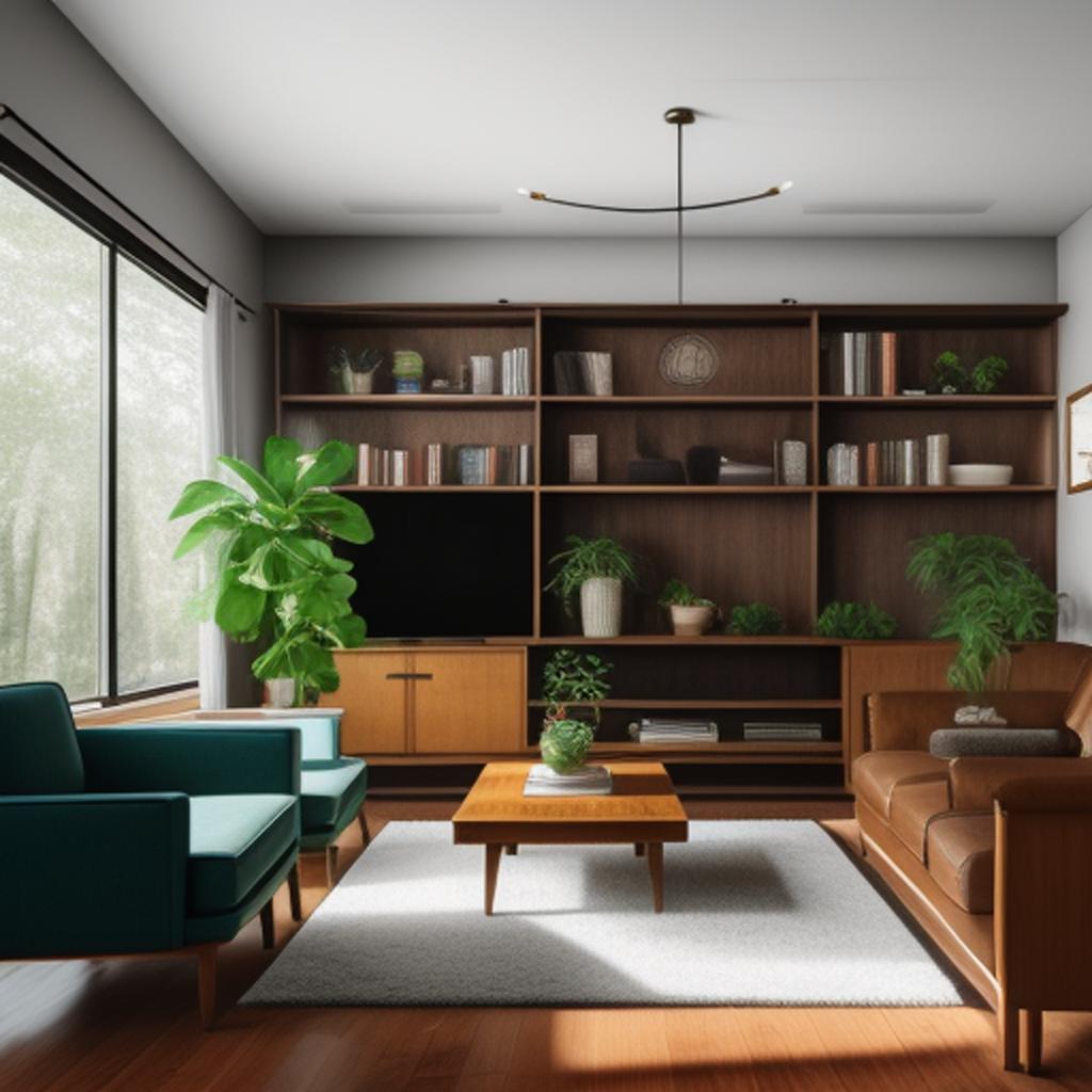 A living room in by @ai_generated