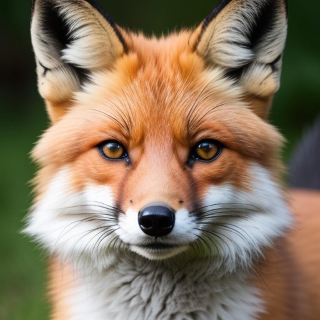 Fox like face by by @ai_generated