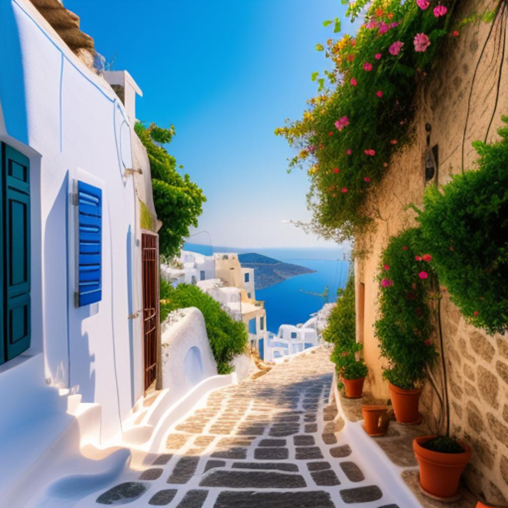 Greece summer by @bmarialena2 by @ai_generated