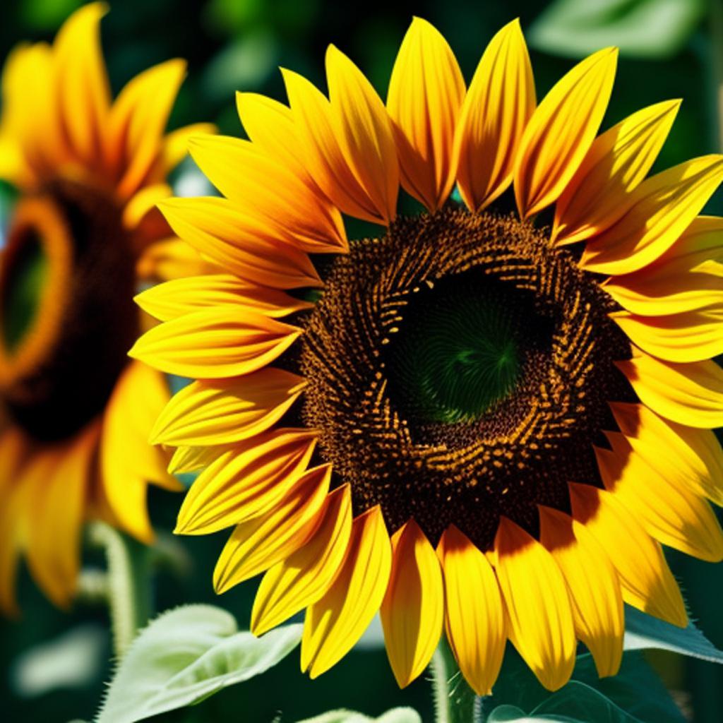 Sunflower by @f8cdztbm85 by @ai_generated