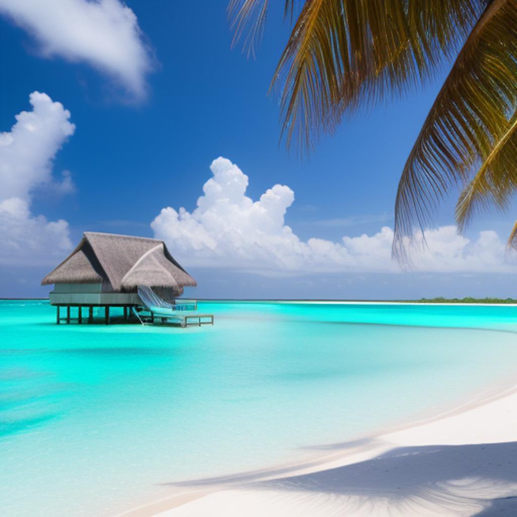 Maldives a clear place by @ai_generated