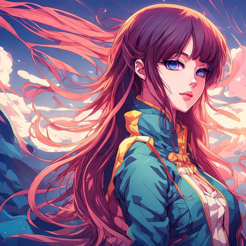 Anime artwork with beautiful by @ai_generated