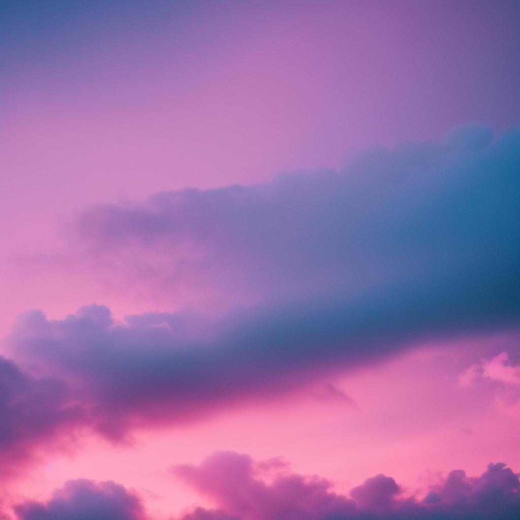 Aesthetic cloudy pink sky by @ai_generated