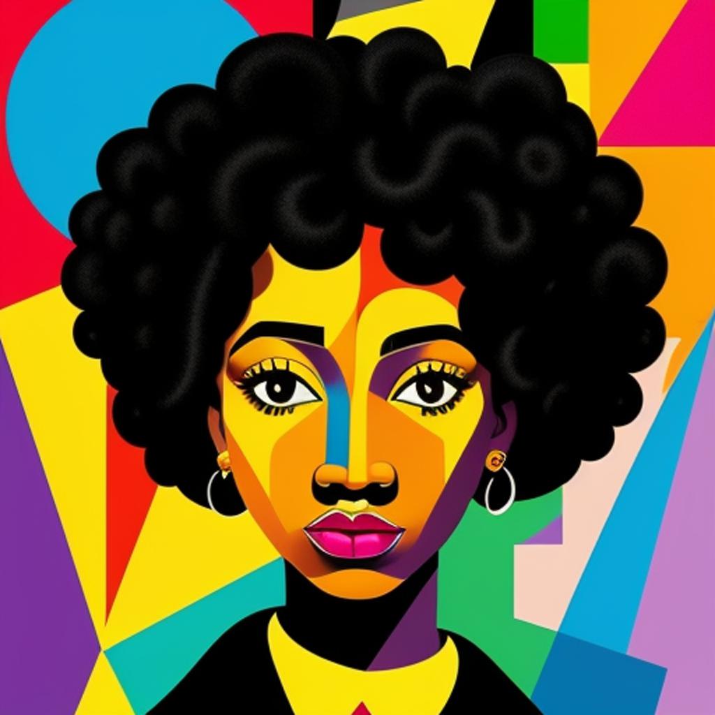 Pop art, black child, by @ai_generated