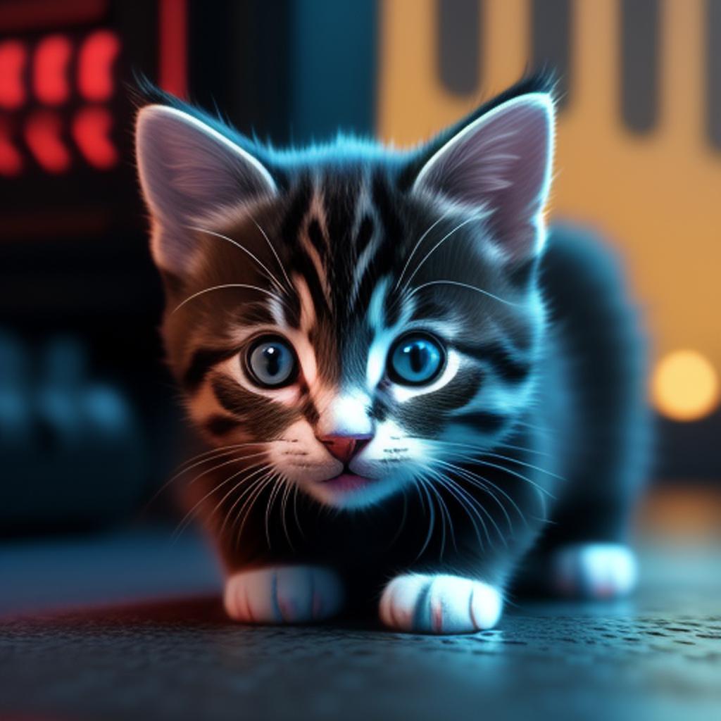 Kitten cute by @qrwe569655926 by @ai_generated