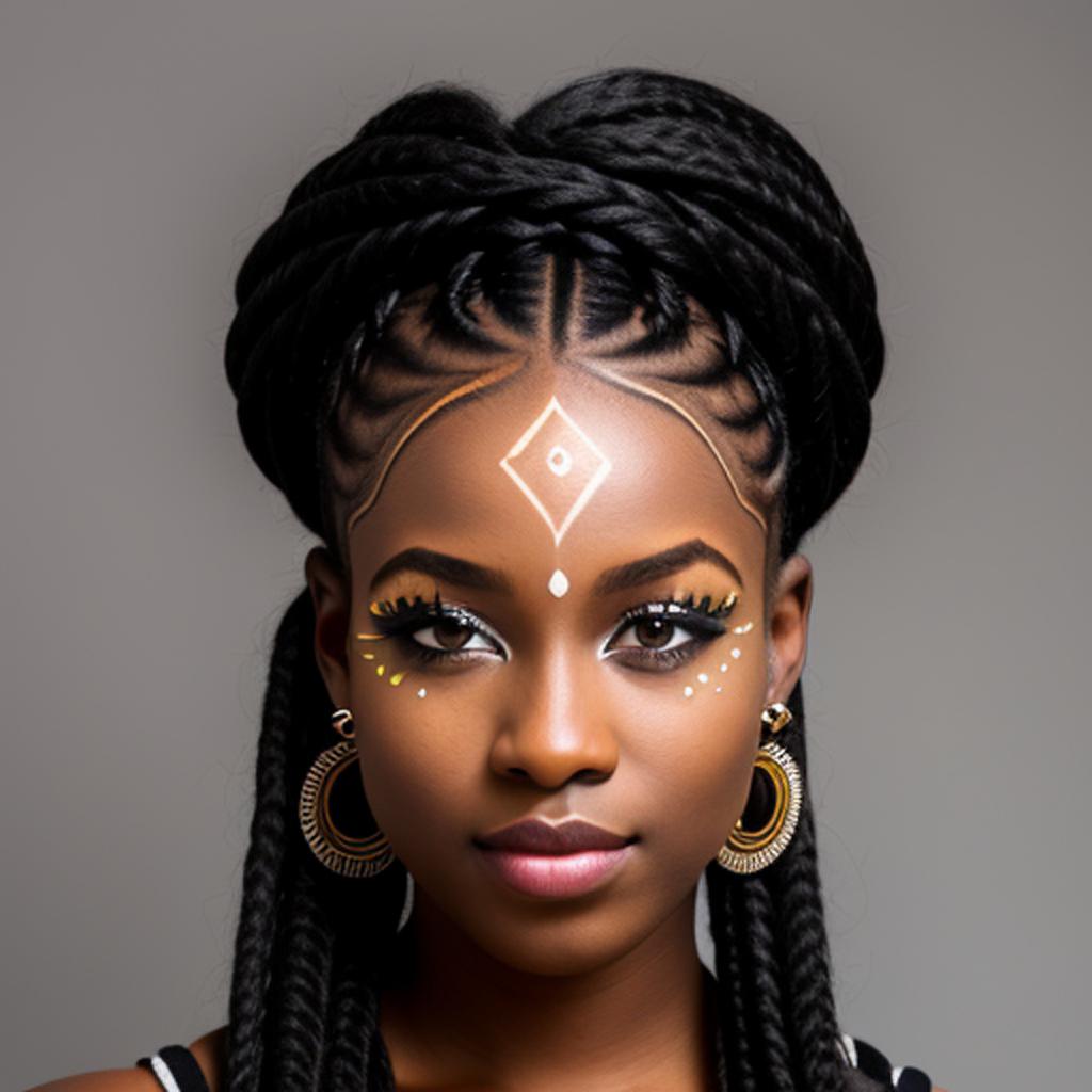 African girl with black by @ai_generated