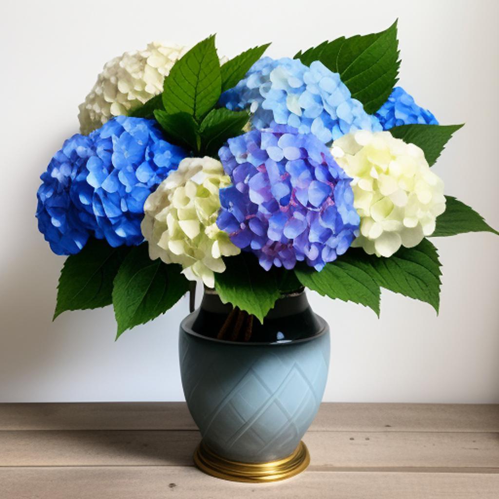 Hydrangea by @mirocbosatsu by @ai_generated