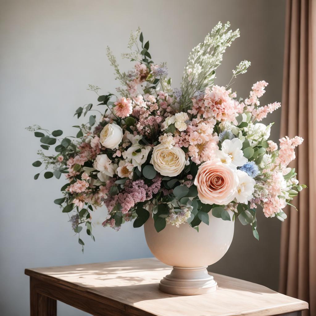 “A beautiful floral arrangement, by @ai_generated