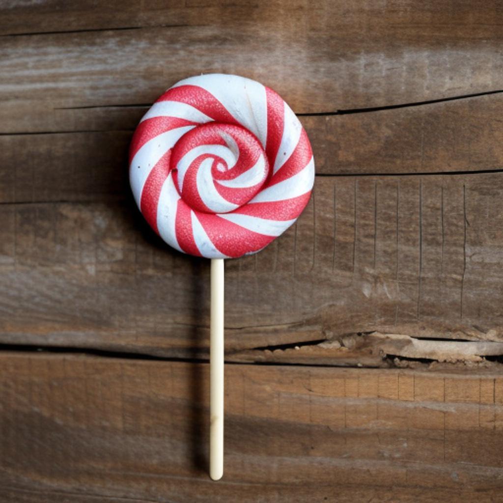 A lollipop on the by @ai_generated