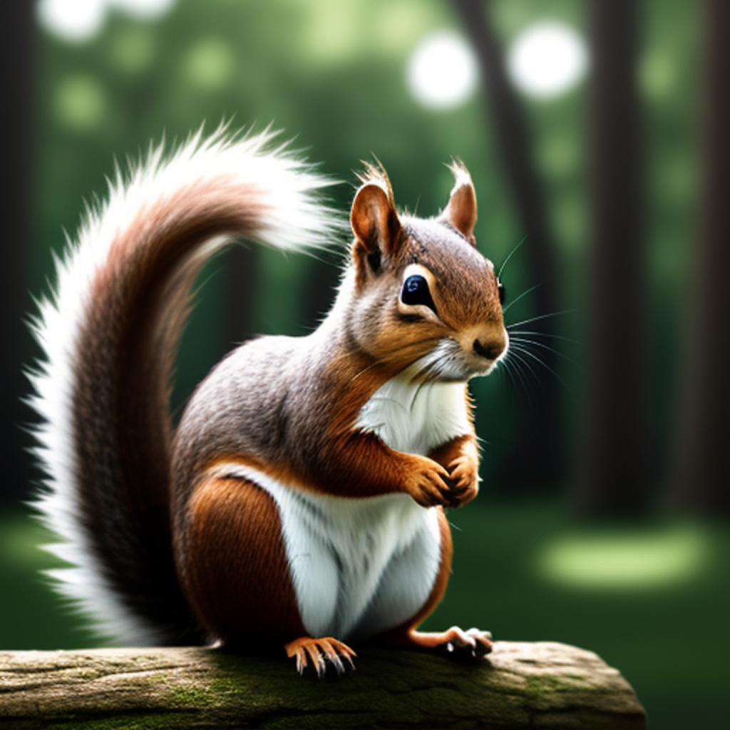 Squirrel by @xzsht0 by @ai_generated