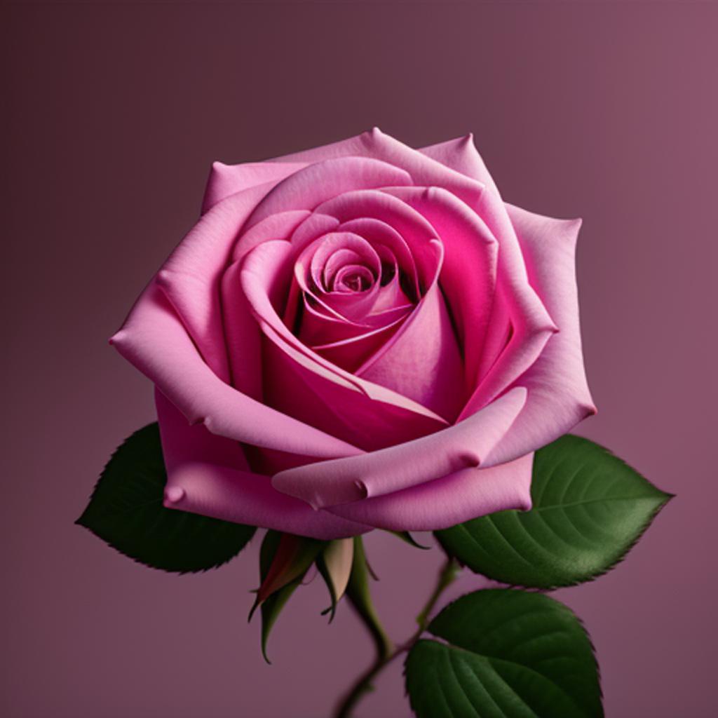 Pink rose by @supervane40 by @ai_generated