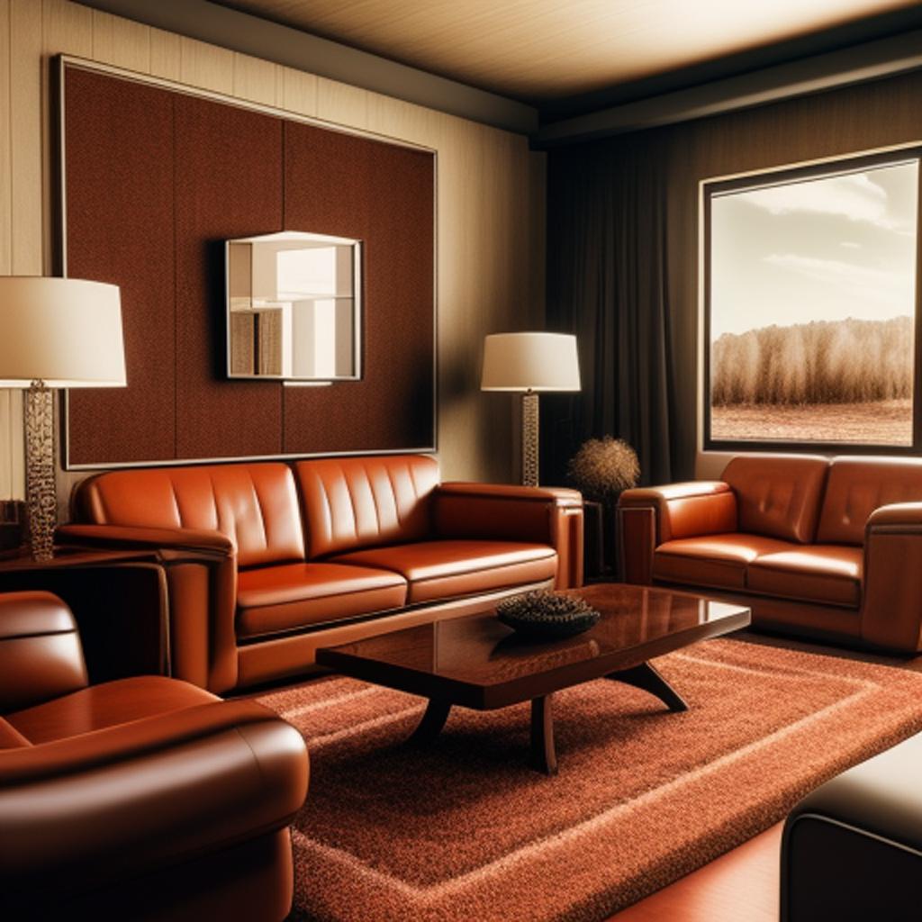 1970s huge living room by @ai_generated