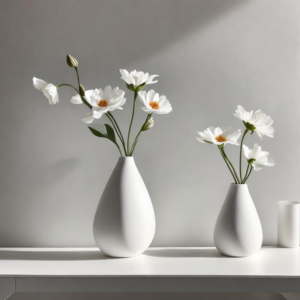 “Minimalist flower vase, sleek by @ai_generated