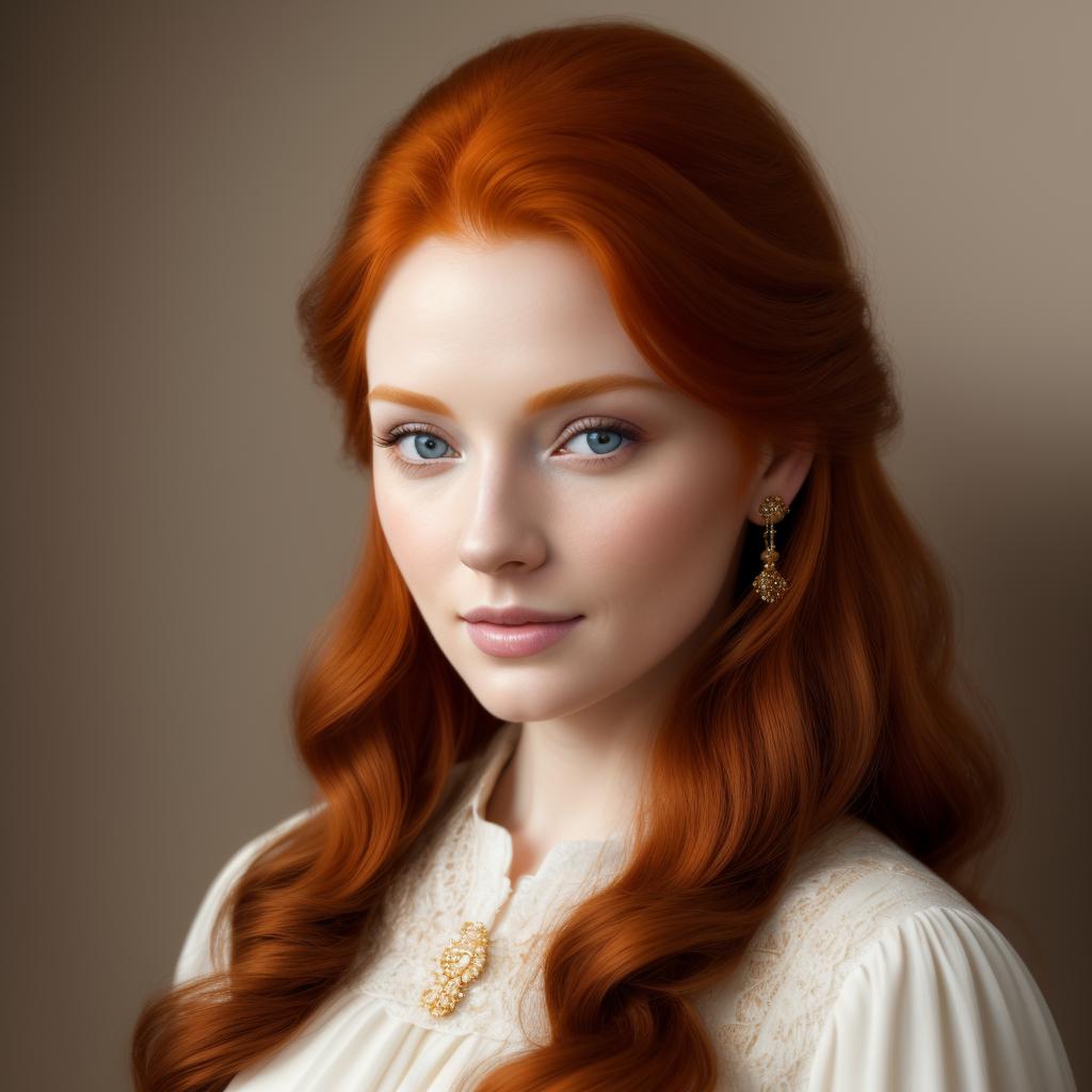 A very beautiful ginger by @ai_generated