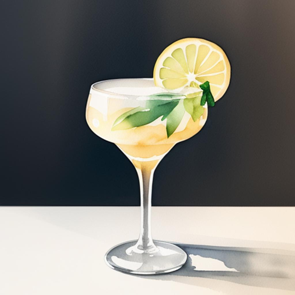 Cocktail dans une coupe by @ai_generated