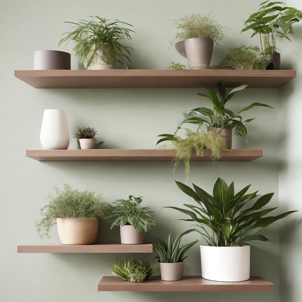 Green plants on elegant by @ai_generated