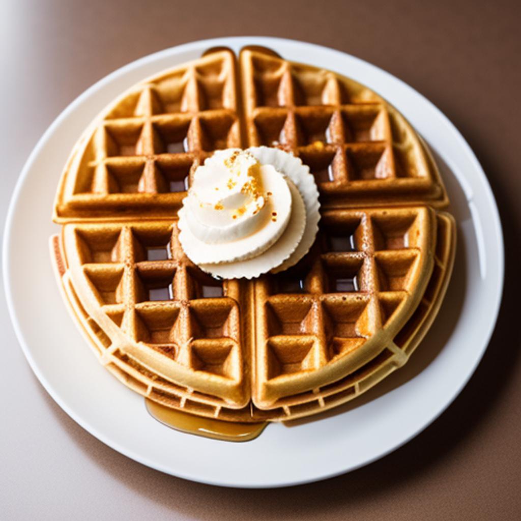 1 dollar waffle by by @ai_generated