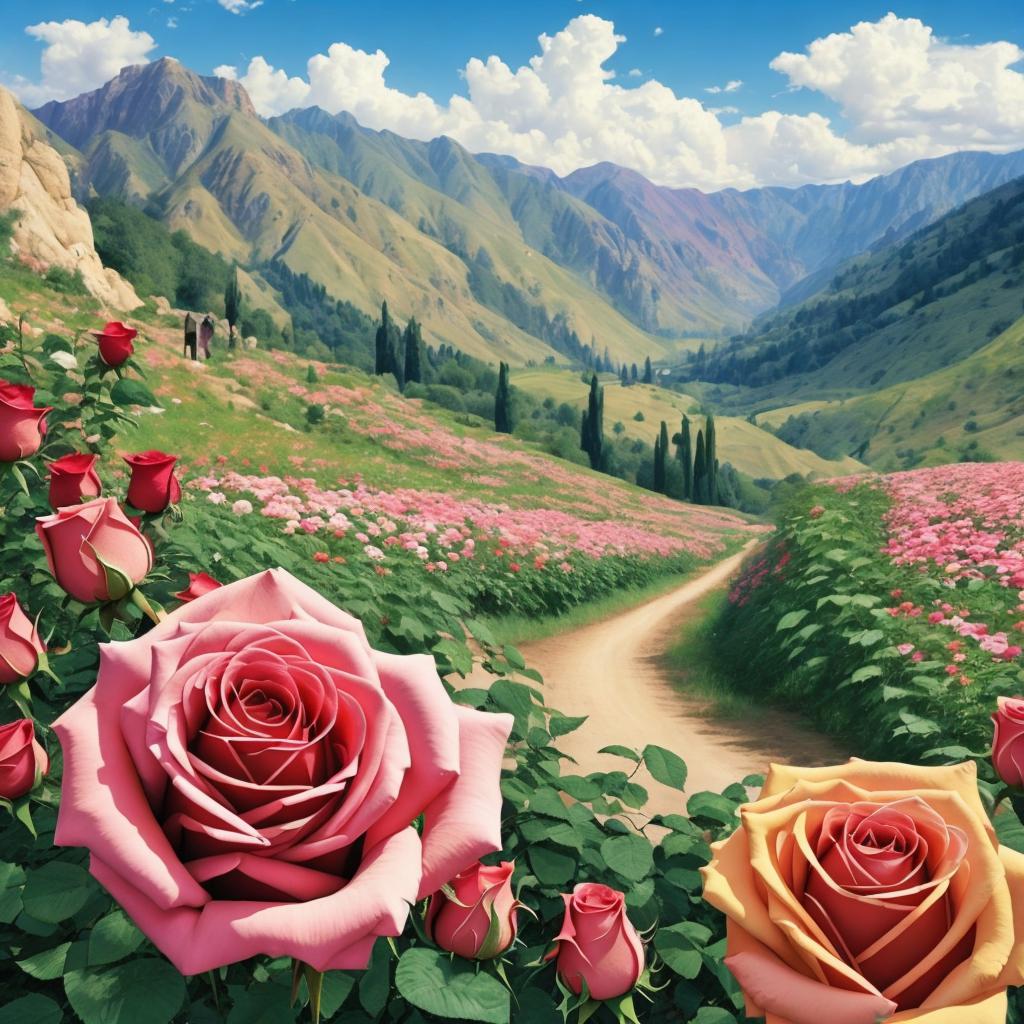 The most beautiful roses by @ai_generated