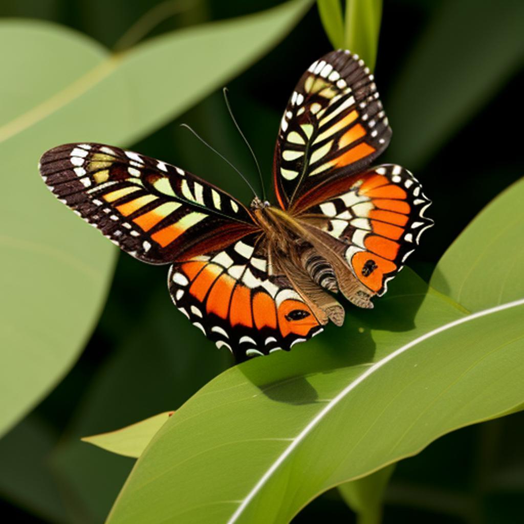 Background, Butterfly sitting on by @ai_generated