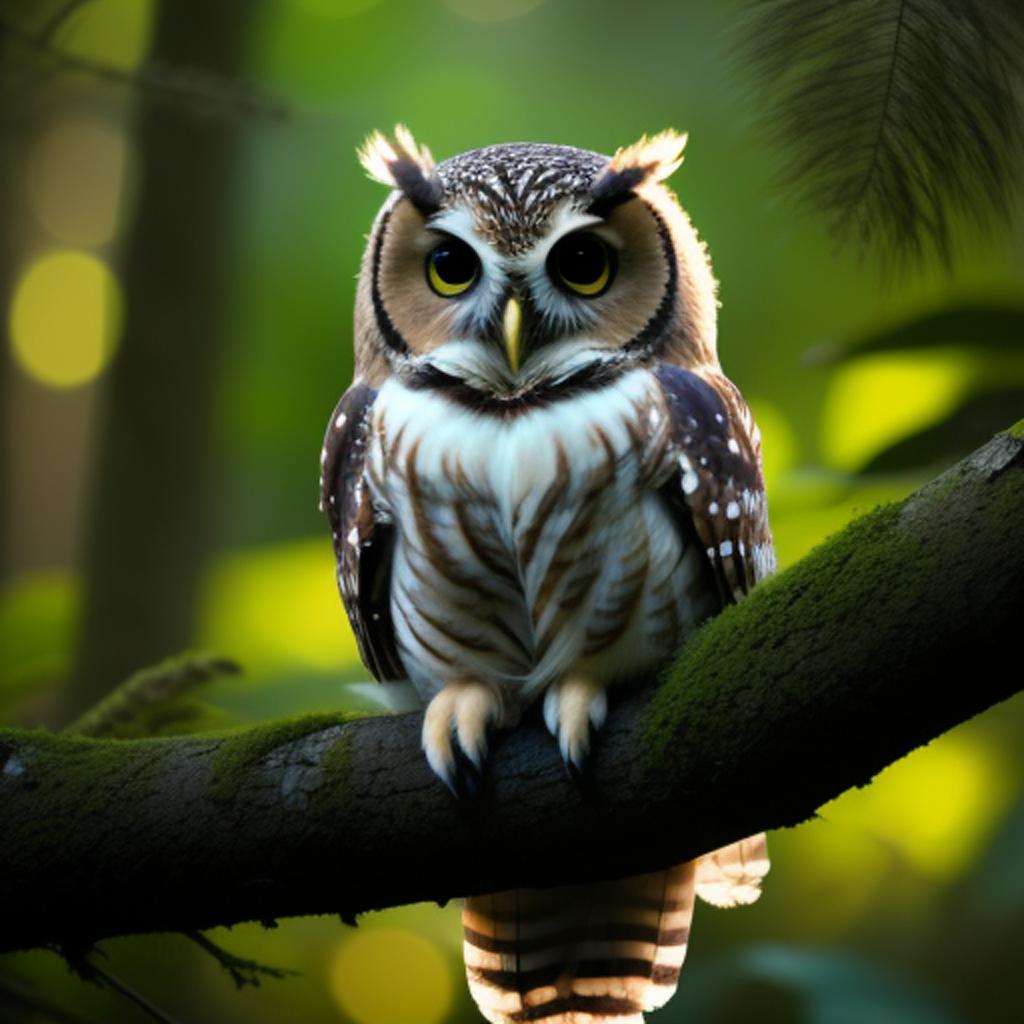 Baby cute owl in by @ai_generated