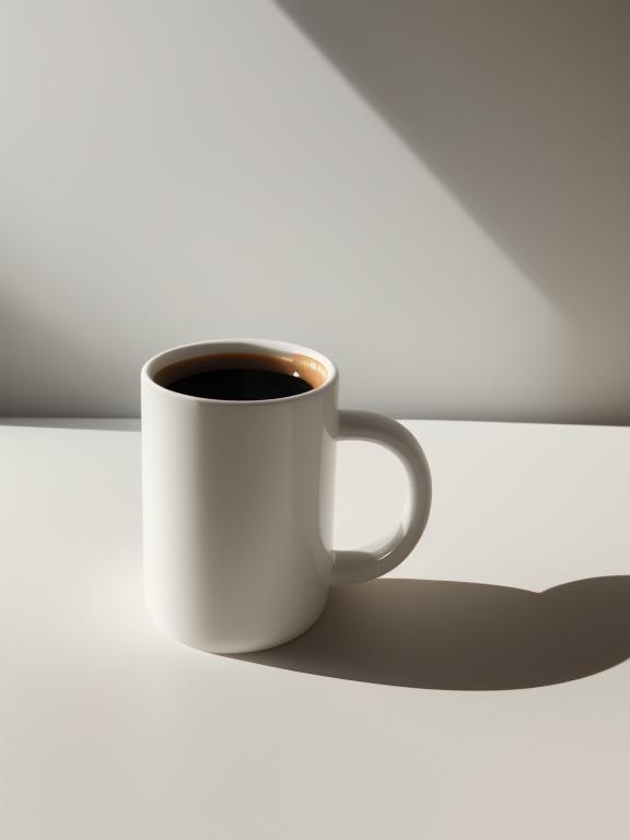 “Minimalist coffee mug, sleek by @ai_generated