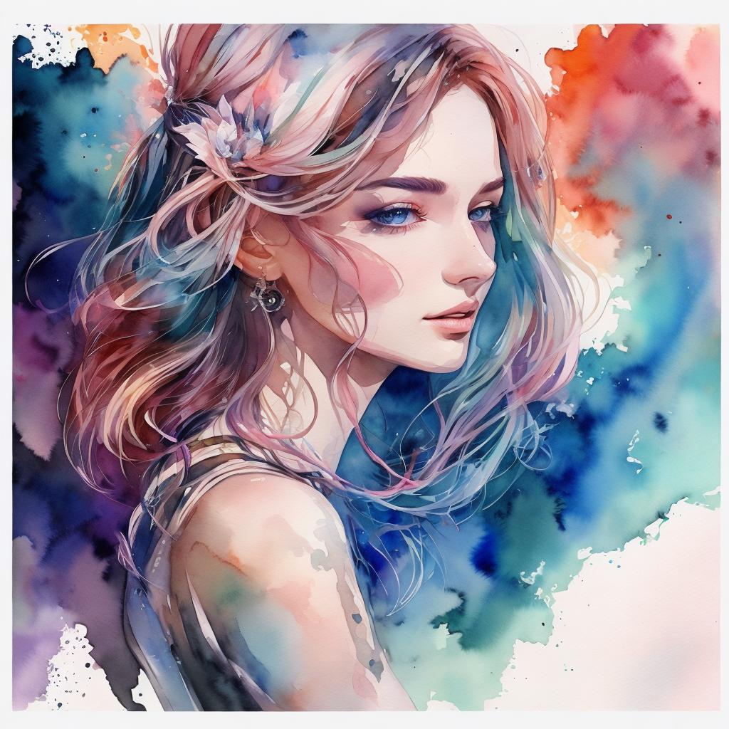 HD, Watercolor, Transparent aesthetic, by @ai_generated