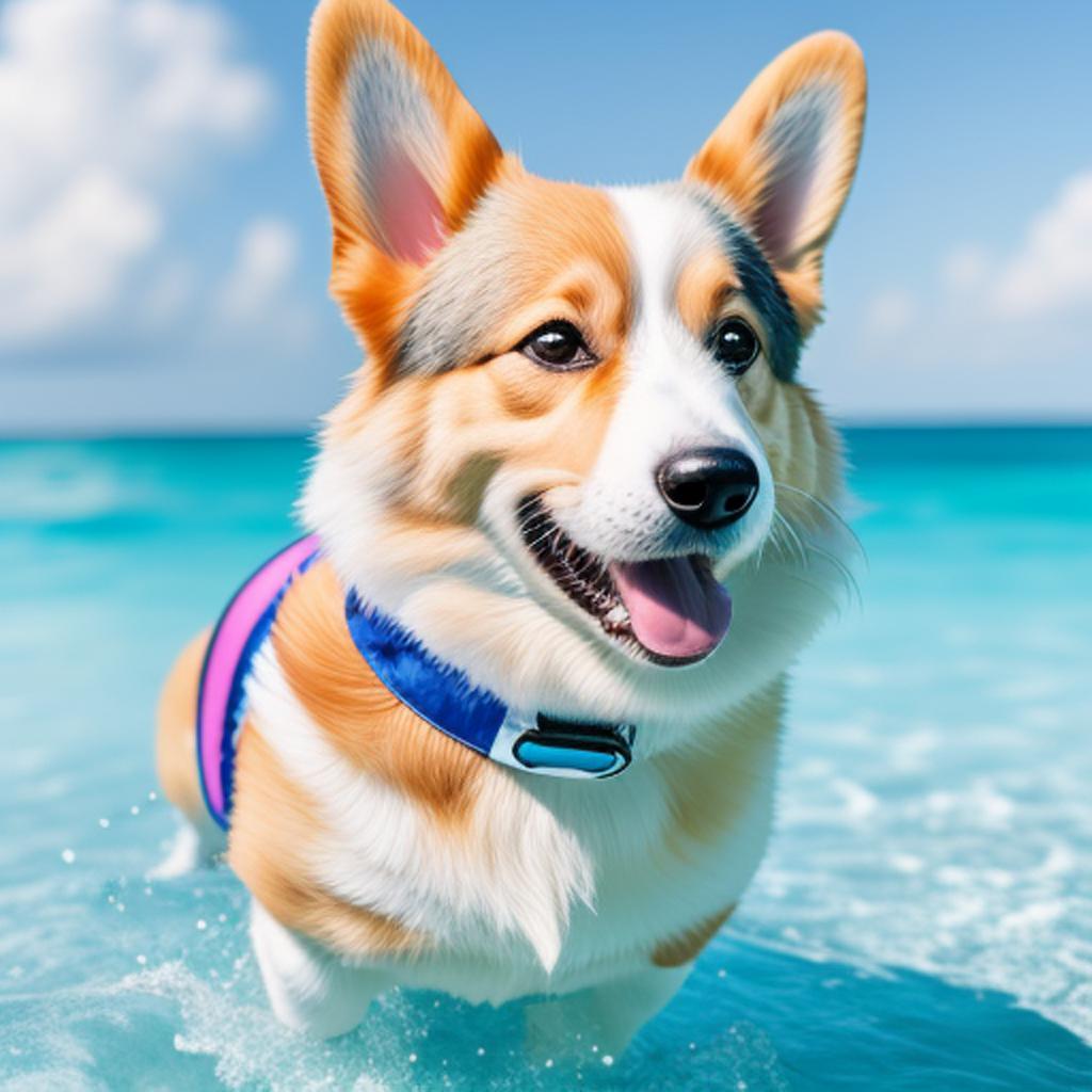 Realistic corgi during the by @ai_generated