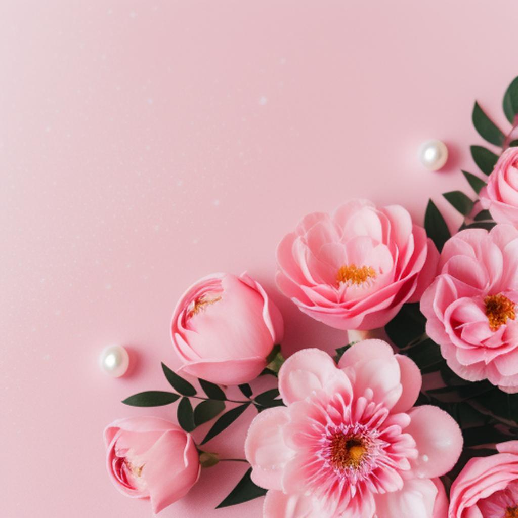 A light pink background by @ai_generated