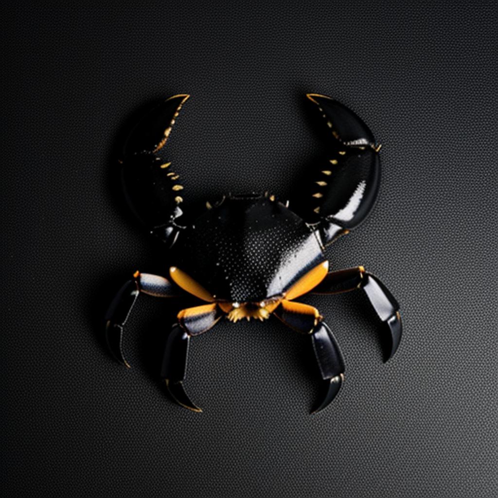 Black crab with big by @ai_generated