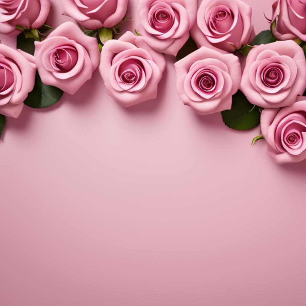 Background, pink rose in by @ai_generated