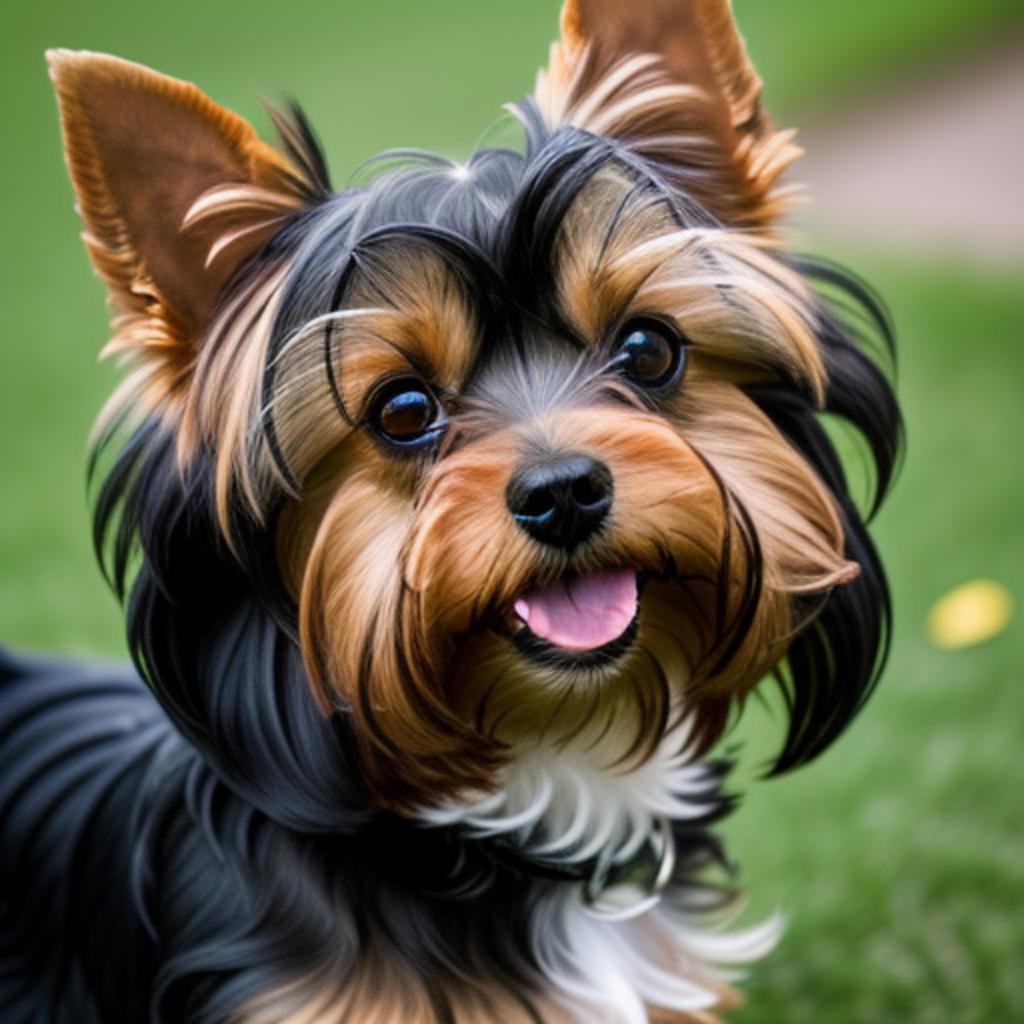 Yorkshire terrier by @ellenaadland by @ai_generated