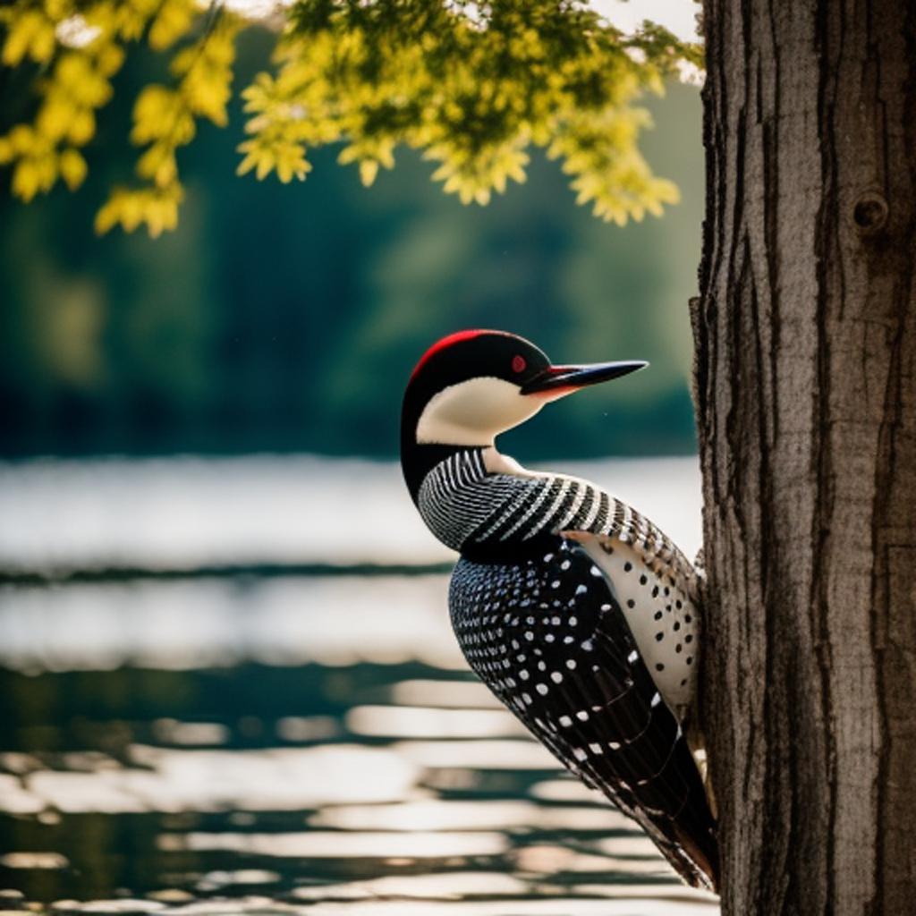 A loon in a by @ai_generated