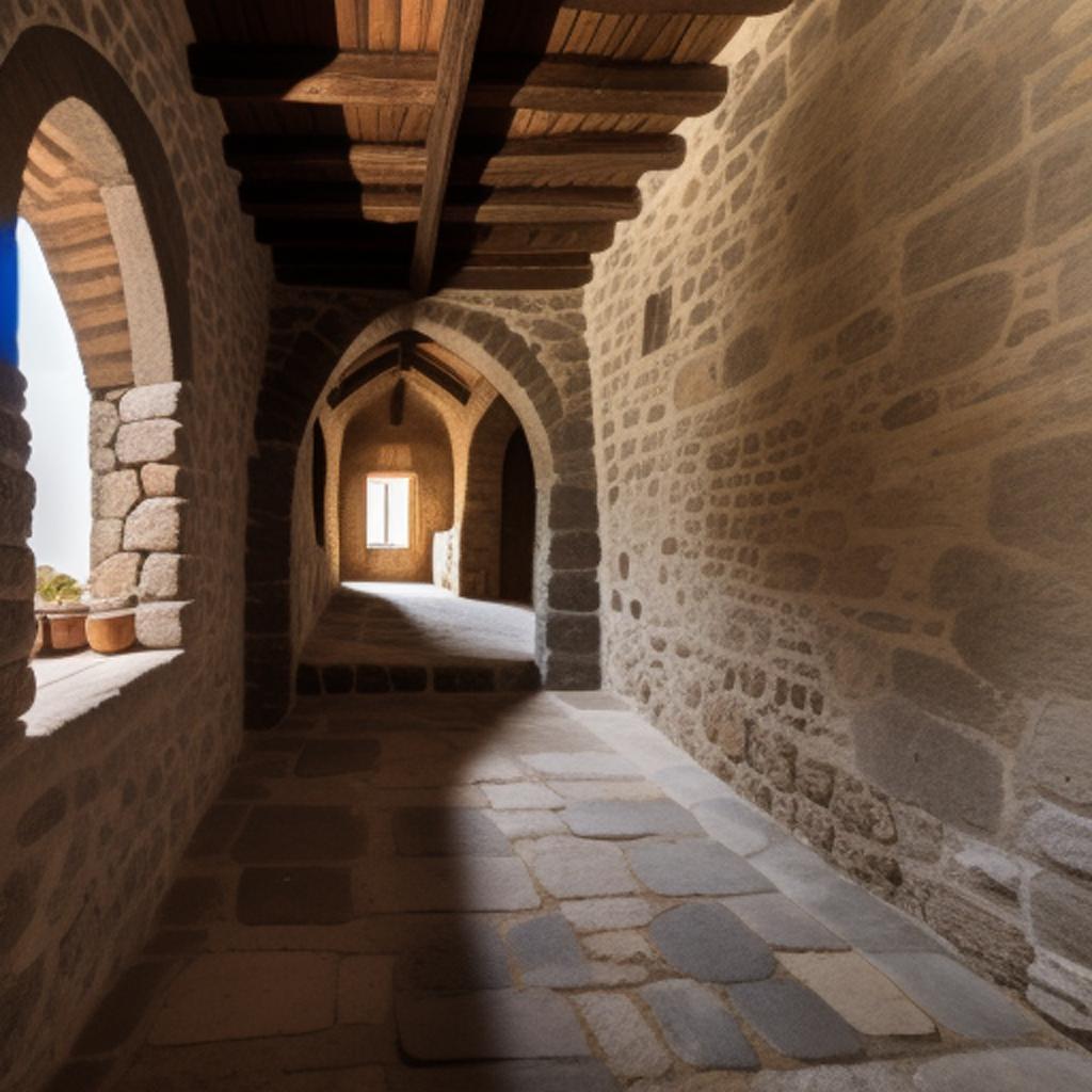 Casa medieval interna by by @ai_generated