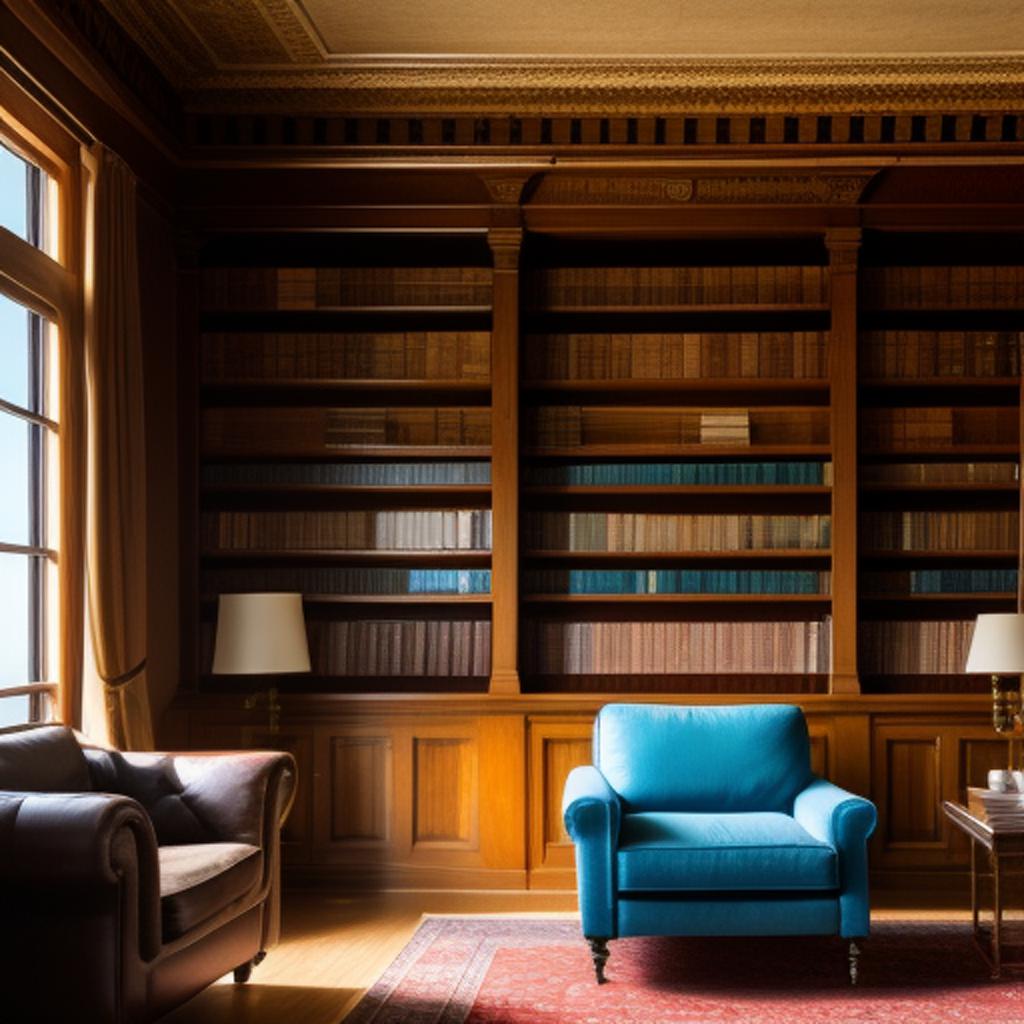 Background, Reading room by by @ai_generated