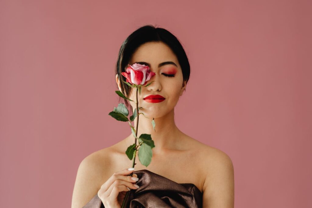 Valentine’s Day Photoshoot with a Beautiful Asian Woman – Free Editorial Stock Images Stock Free