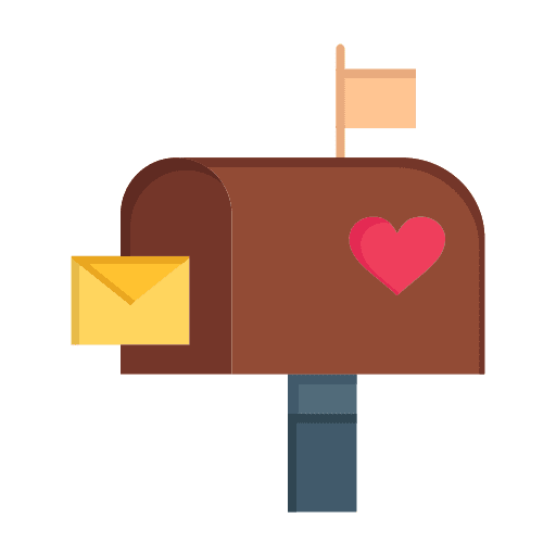 Box, day, letter icon