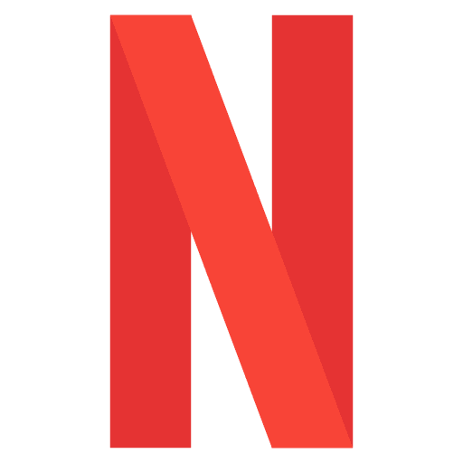 Netflix, logo, movie icon