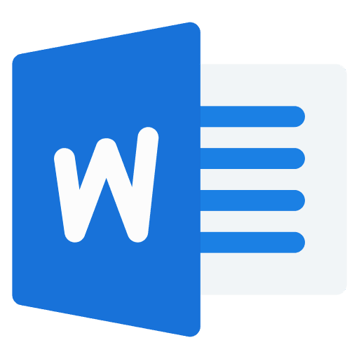 Word, logo, ms icon