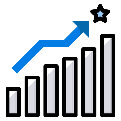 Analytics, chart, growth icon