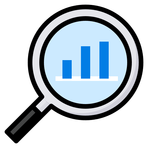 Analysis, analytics, chart icon