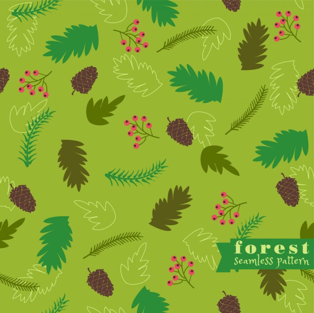 Forest seamless pattern