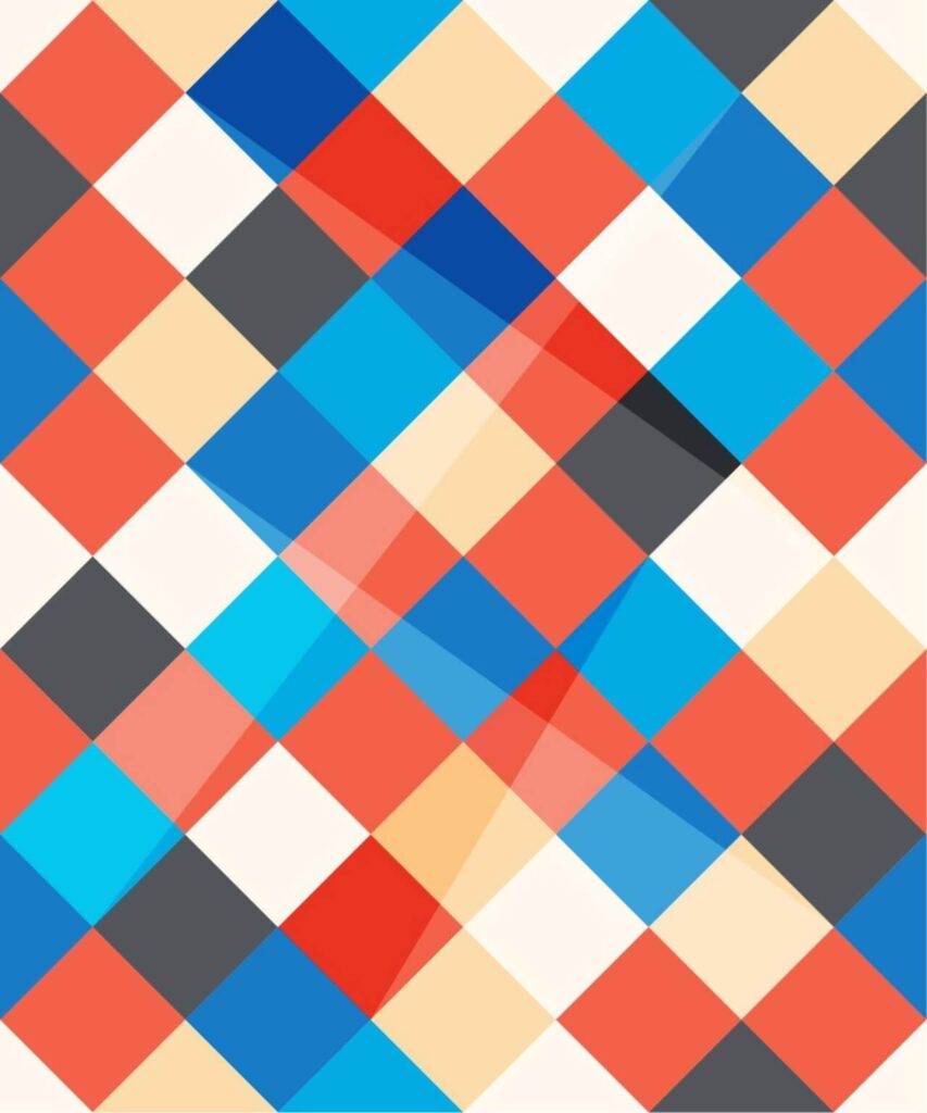 Abstract Angled Squares Pattern