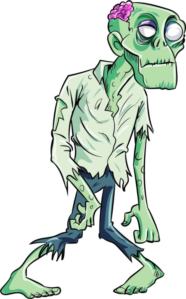 Zombie caricature