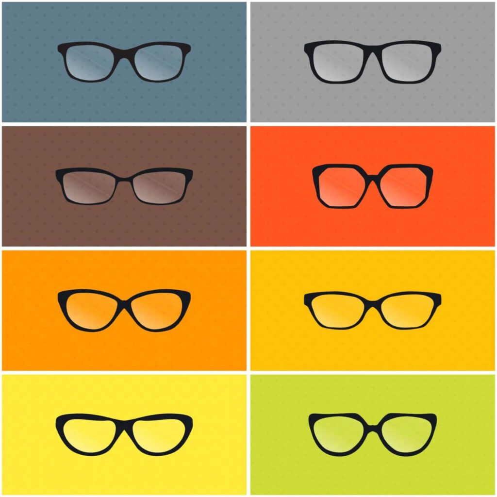 Vector Glasses Set