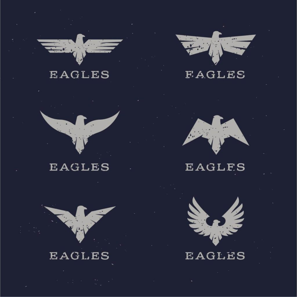 Stylish Eagle Icons