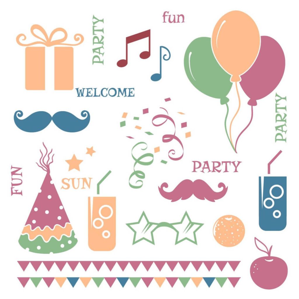 Celebration vector elements