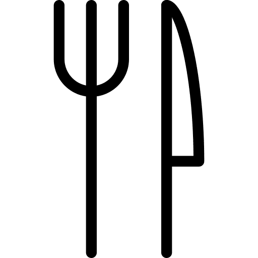 Fork, knife, eat icon