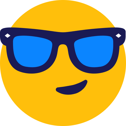 Cool, smiley, sunglasses icon